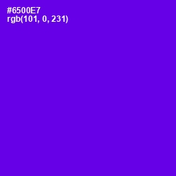 #6500E7 - Purple Heart Color Image