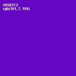 #6507C2 - Purple Heart Color Image