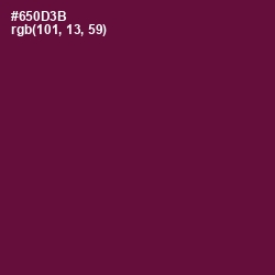 #650D3B - Tyrian Purple Color Image