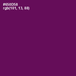 #650D58 - Pompadour Color Image