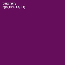 #650D5B - Pompadour Color Image