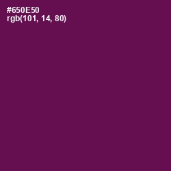 #650E50 - Pompadour Color Image