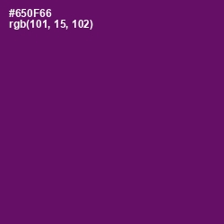 #650F66 - Honey Flower Color Image