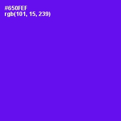 #650FEF - Purple Heart Color Image