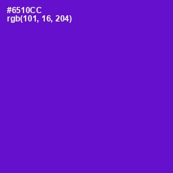 #6510CC - Purple Heart Color Image