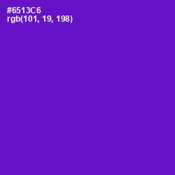 #6513C6 - Purple Heart Color Image