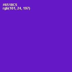 #6518C5 - Purple Heart Color Image