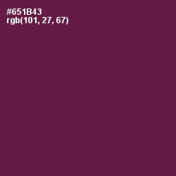 #651B43 - Pompadour Color Image