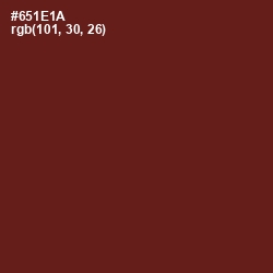 #651E1A - Cherrywood Color Image