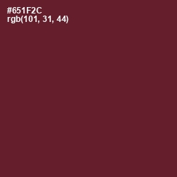 #651F2C - Black Rose Color Image