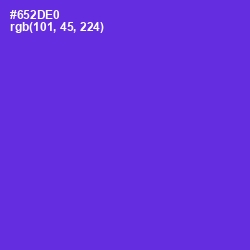 #652DE0 - Purple Heart Color Image