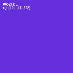 #652FDE - Purple Heart Color Image