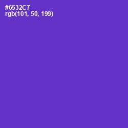 #6532C7 - Purple Heart Color Image
