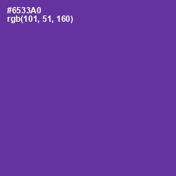 #6533A0 - Royal Purple Color Image