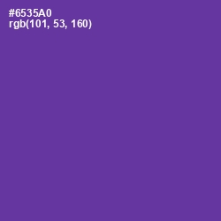 #6535A0 - Royal Purple Color Image