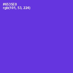 #6535E0 - Purple Heart Color Image