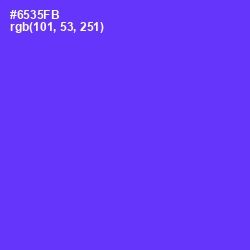 #6535FB - Purple Heart Color Image