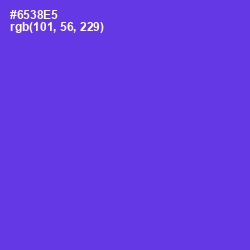 #6538E5 - Purple Heart Color Image