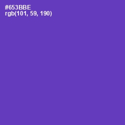 #653BBE - Royal Purple Color Image