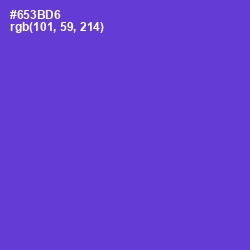 #653BD6 - Purple Heart Color Image