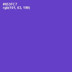 #653FC7 - Purple Heart Color Image