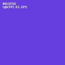 #653FDD - Purple Heart Color Image