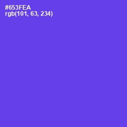 #653FEA - Purple Heart Color Image