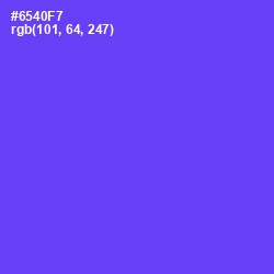 #6540F7 - Royal Blue Color Image