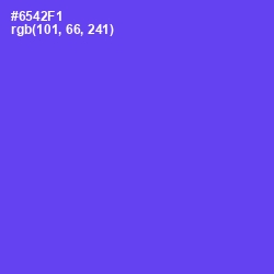 #6542F1 - Royal Blue Color Image