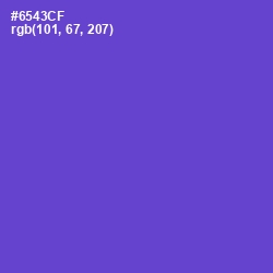 #6543CF - Fuchsia Blue Color Image