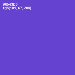 #6543D0 - Fuchsia Blue Color Image