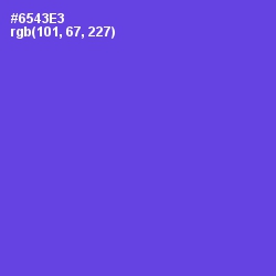 #6543E3 - Fuchsia Blue Color Image