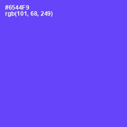 #6544F9 - Royal Blue Color Image