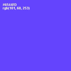 #6544FD - Royal Blue Color Image