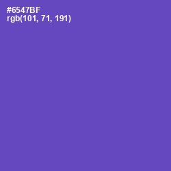 #6547BF - Blue Violet Color Image