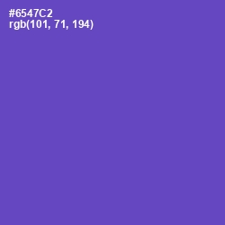 #6547C2 - Fuchsia Blue Color Image