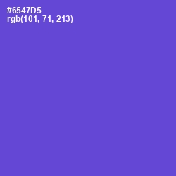 #6547D5 - Fuchsia Blue Color Image