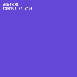 #6547D8 - Fuchsia Blue Color Image