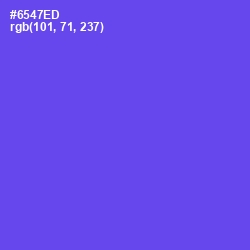 #6547ED - Royal Blue Color Image