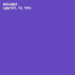 #6548BF - Blue Violet Color Image