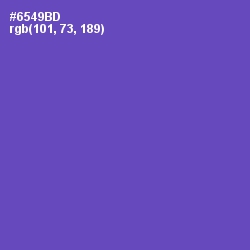 #6549BD - Blue Violet Color Image