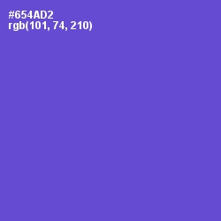 #654AD2 - Fuchsia Blue Color Image