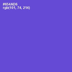 #654AD6 - Fuchsia Blue Color Image