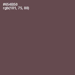 #654B50 - Eggplant Color Image