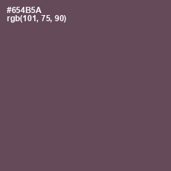 #654B5A - Eggplant Color Image