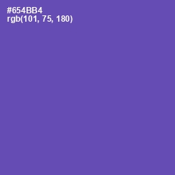 #654BB4 - Blue Violet Color Image