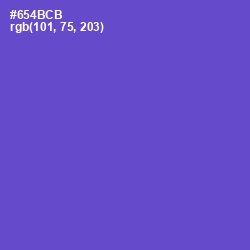#654BCB - Fuchsia Blue Color Image