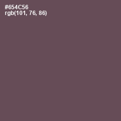 #654C56 - Eggplant Color Image