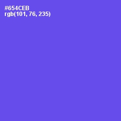 #654CEB - Royal Blue Color Image