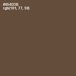 #654D3B - Shingle Fawn Color Image